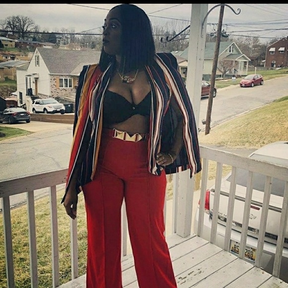 MUY MUY Navy Multi Color Blazer Cape - Picture 4 of 7